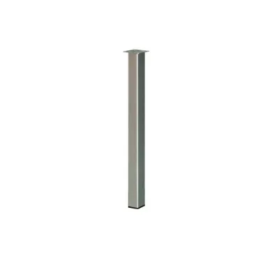 GAMBA QUADRA PIASTRA FISSA 50X50 H. 710 BIANCA