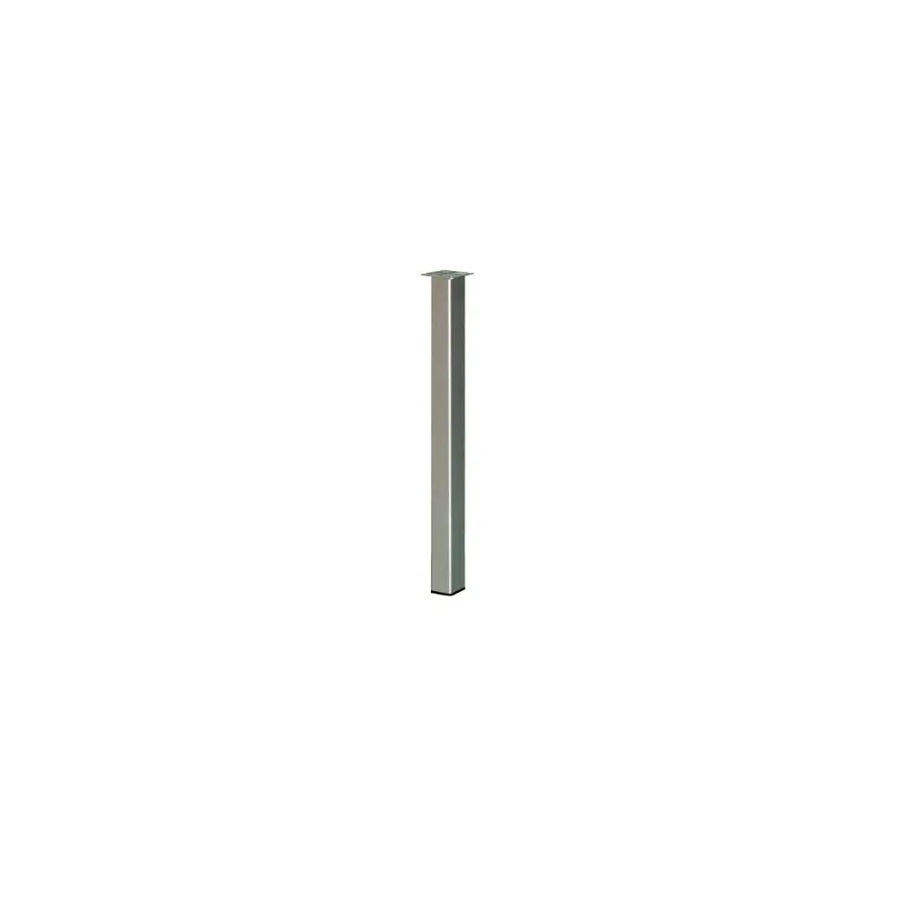 GAMBA QUADRA PIASTRA FISSA 50X50 H. 710 BIANCA