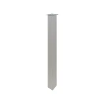 GAMBA QUADRA PIASTRA FISSA 50X50 H. 710 GRIGIA