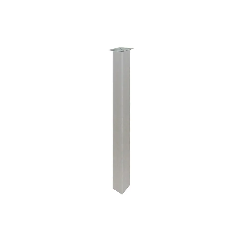 GAMBA QUADRA PIASTRA FISSA 50X50 H. 710 GRIGIA