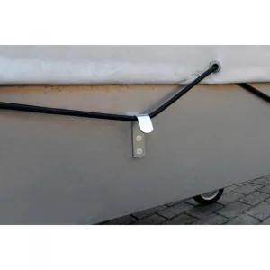 GANCIO PIATTO ZINCATO DA PARETE 12 X 50MM PZ 2