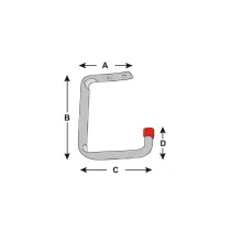 GANCIO SOF/PAR H158XL115MM ZIN.15KG
