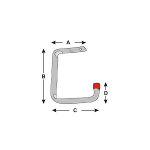 GANCIO SOF/PAR H158XL115MM ZIN.15KG