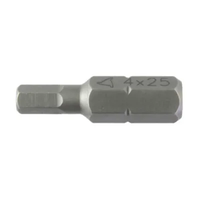 INSERTI IMPRONTA ESAGONALE mm 4 x 25 - cf.10 pz
