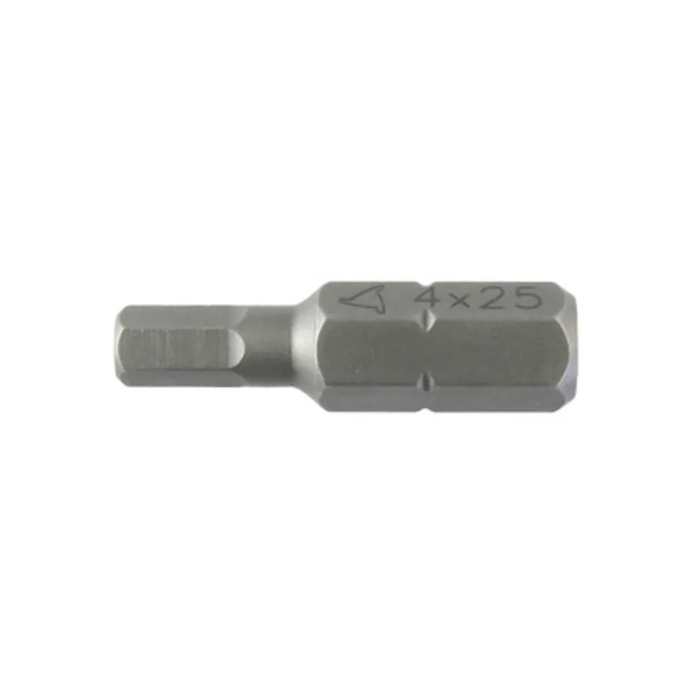 INSERTI IMPRONTA ESAGONALE mm 4 x 25 - cf.10 pz