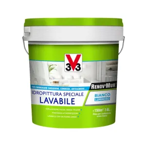 V33 RENOVMUR LAVABILE BIANCO OPACO LT.14