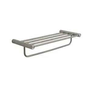 GEDY ANDE SPAZZOLATO PORTASALVIETTE DOPPIO H 12,5 CM