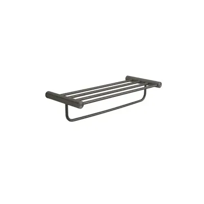 GEDY ANDE GUN METAL PORTASALVIETTE DOPPIO H 12,5 CM
