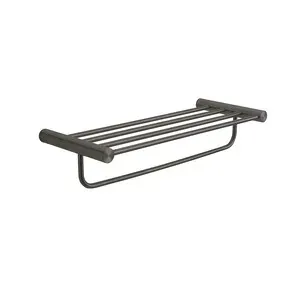 GEDY ANDE GUN METAL PORTASALVIETTE DOPPIO H 12,5 CM