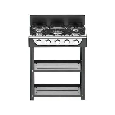 CUCINA 5 FUOCHI 2 MENSOLE 65X49XH.92 CM NERO