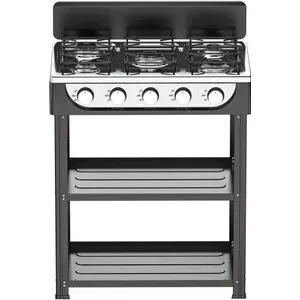 CUCINA 5 FUOCHI 2 MENSOLE 65X49XH.92 CM NERO