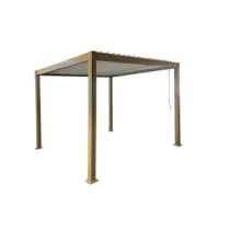 C PERGOLA BIOCLIMATICA 3X3 ALU STEEL EFFETTO LEGNO
