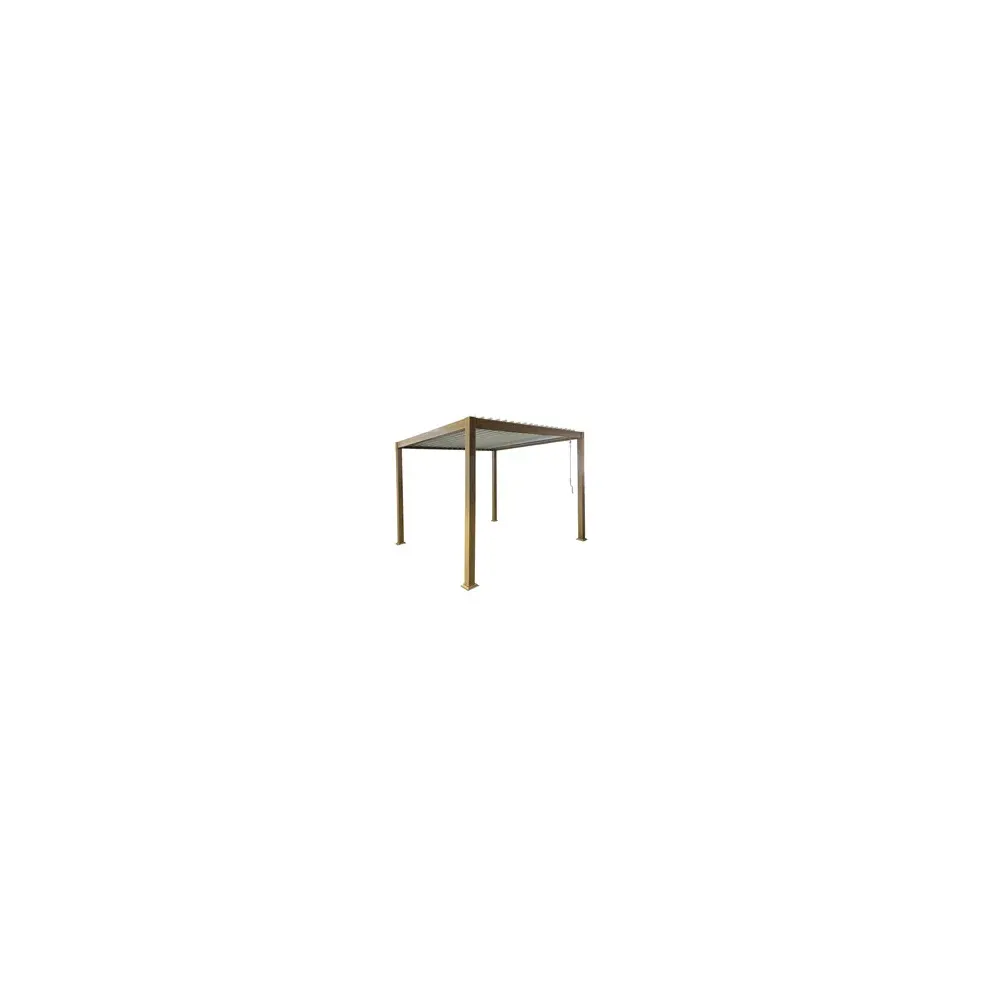 C PERGOLA BIOCLIMATICA 3X3 ALU STEEL EFFETTO LEGNO