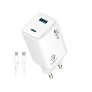 CARICATORE GAN 45W BIA.USB-C/USB-A CAVO USB-C/USB-C