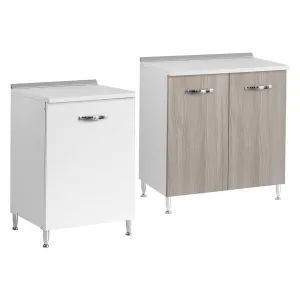 MOBILE BASE PER CUCINE COMPONIBILI L.60 x P.50 x H.85. - 1 anta - col. bianco