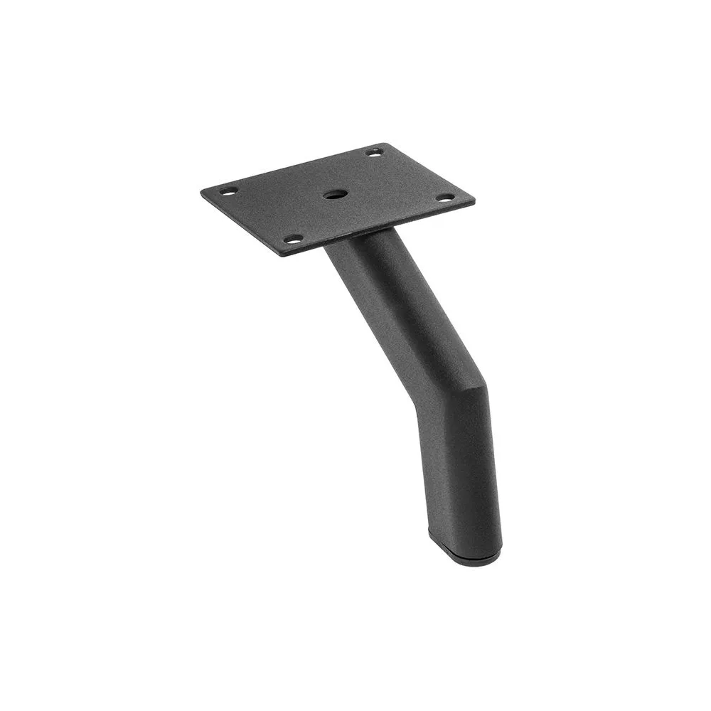 PIEDE FISSO METALLO DESIGN H 120 NERO GOFFRATO