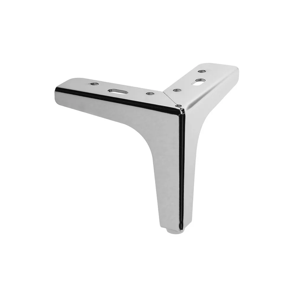 PIEDE FISSO METALLO DESIGN L 135X120 H 100 CROMATO