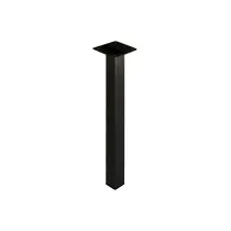 PIEDE IN METALLO QUADRO NERO 25X25 H 150