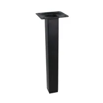 PIEDE IN METALLO QUADRO NERO 25X25 H 200