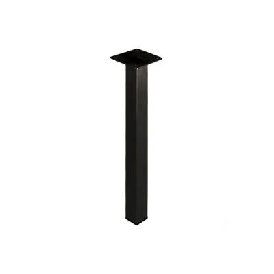 PIEDE IN METALLO QUADRO NERO 25X25 H 400