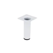 PIEDE IN METALLO TONDO BIANCO H 100 Ø30MM