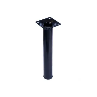 PIEDE IN METALLO TONDO NERO H 100 Ø30MM