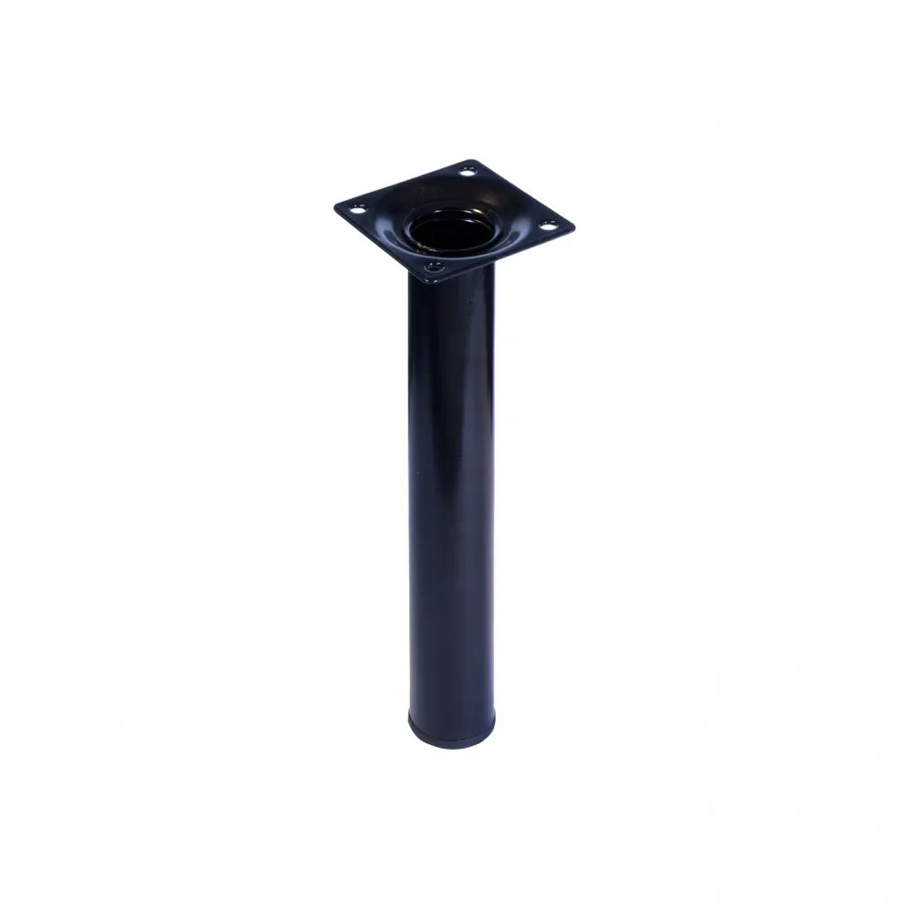 PIEDE IN METALLO TONDO NERO H 100 Ø30MM