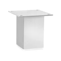 PIEDE QUADRO FISSO METALLO L 50X50 H 100 GRIGIO
