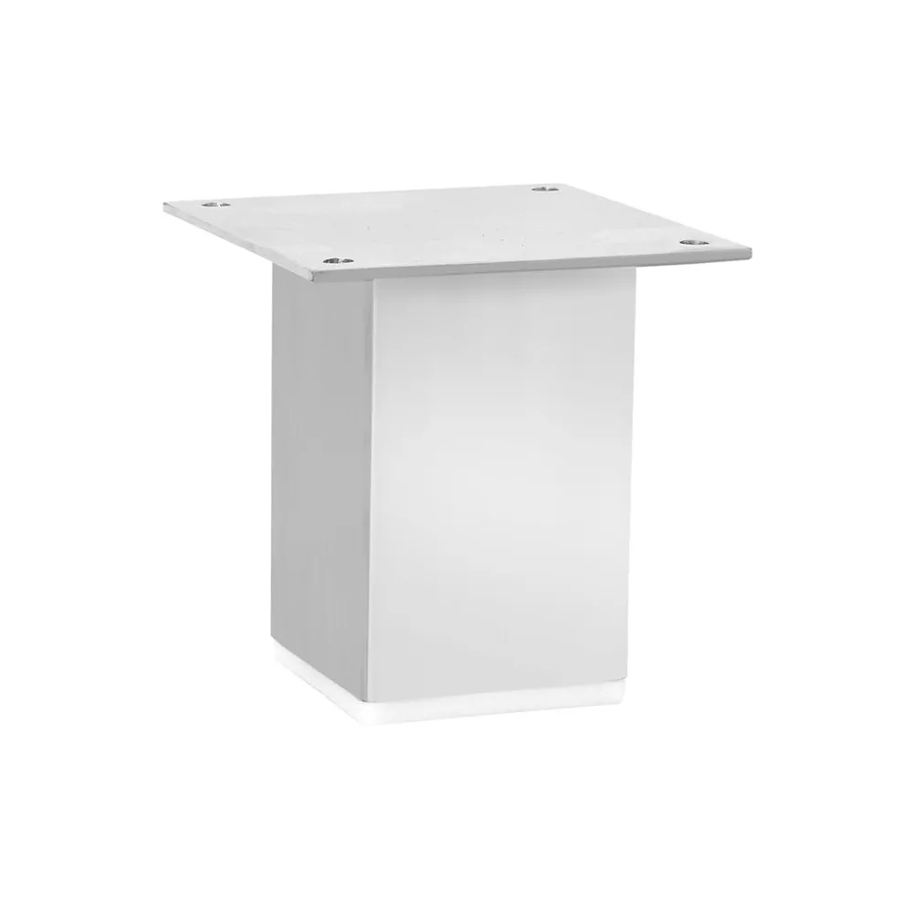PIEDE QUADRO FISSO METALLO L 50X50 H 100 GRIGIO