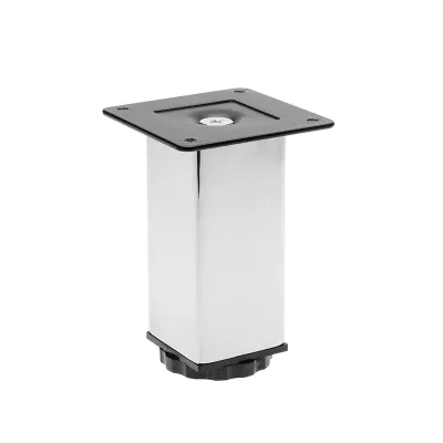 PIEDE QUADRO METALLO REGOLABILE L 40 H 60 CROMATO