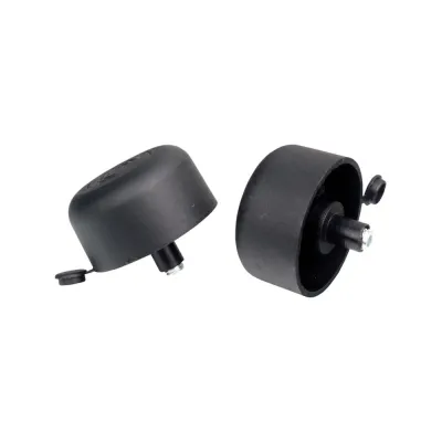PIEDE REGOLABILE PLASTICA NERA Ø 50 H 36 PERNO M10