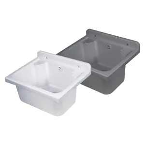 PILOZZO LAVATOIO DA PARETE 'MINI' cm 42,5 x 34 x h.20 - bianco