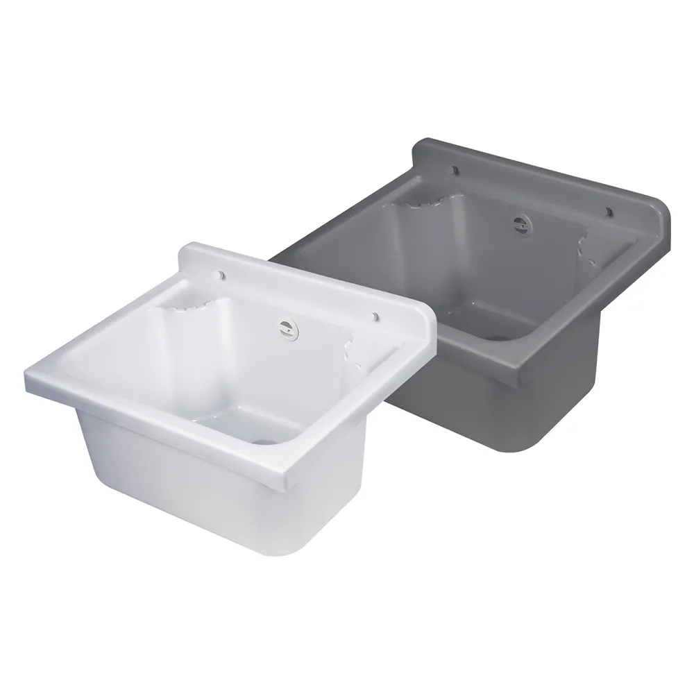 PILOZZO LAVATOIO DA PARETE 'MINI' cm 42,5 x 34 x h.20 - grigio cemento