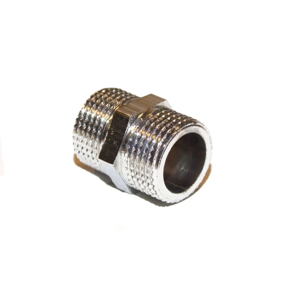 RACC. DOPPIO 1/2"CHROMO