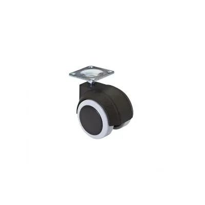 RUOTA GEM. NYLON C/GOM Ø50 PIAST 36X36 PORT 65KG