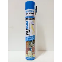SCHIUMA POLIURETANICA 'PU FOAM UNIVERSAL 2 IN 1' ml 750 - manuale / pistola (12 PZ)
