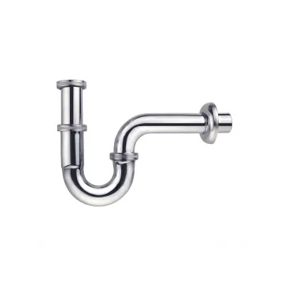 SIFONE A S  1 1/4" OTTONE CROMATO