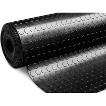 TAPPETO A BOLLE mt. 1  x 25 nero sp. 1,3 mm