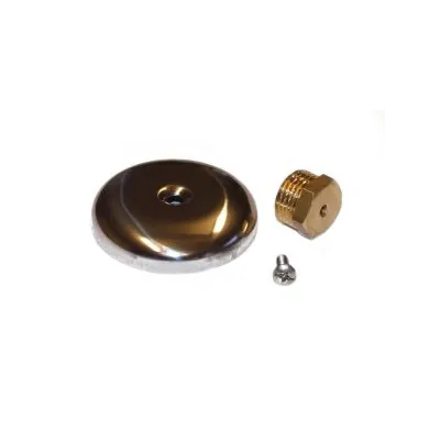 TAPPO OTTONE MASCHIO 1/2"ROSON INOX
