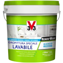 V33 RENOVMUR LAVABILE BIANCO OPACO LT.4