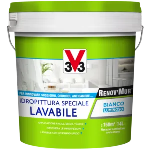 V33 RENOVMUR LAVABILE BIANCO OPACO LT.4