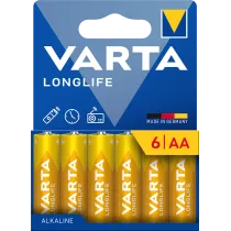 VARTA BATT LONGLIFE ALCALINA STILO BL 6 PZ