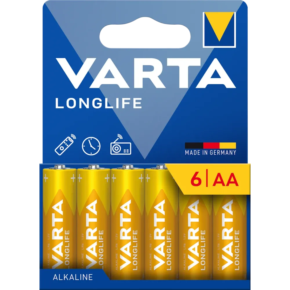 VARTA BATT LONGLIFE ALCALINA STILO BL 6 PZ