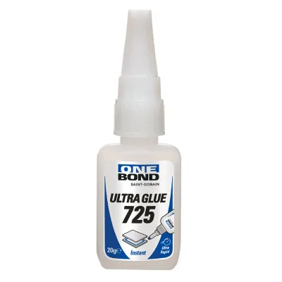ADESIVO ISTANTANEO 'ULTRA GLUE 725' gr. 20