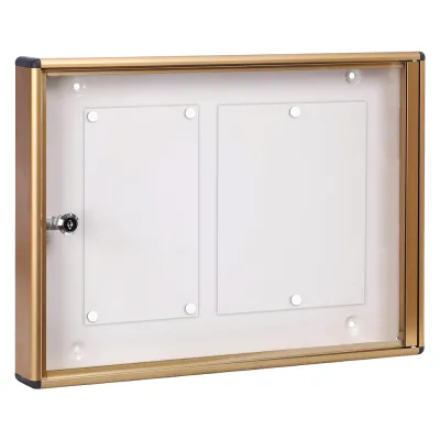 BACHECA PORTA AVVISI 2 FOGLI cm 48x5x h.35 - bronzo