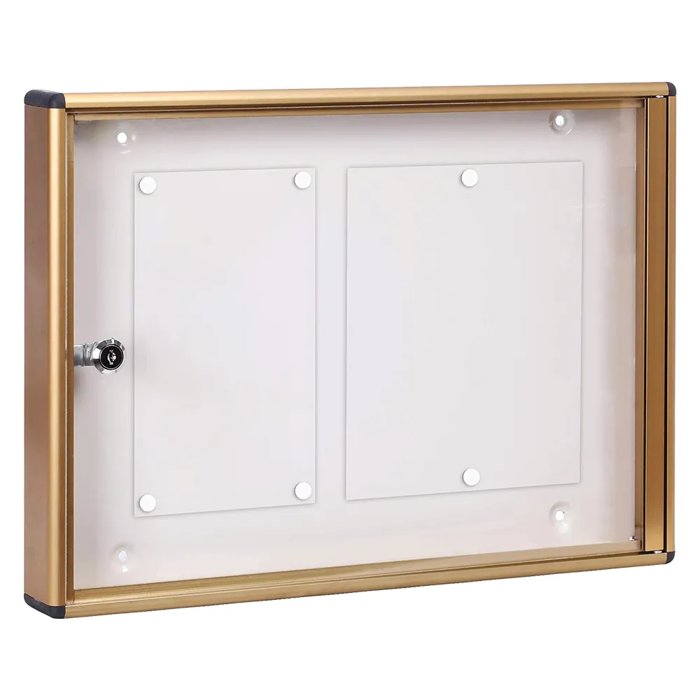 BACHECA PORTA AVVISI 2 FOGLI cm 48x5x h.35 - bronzo