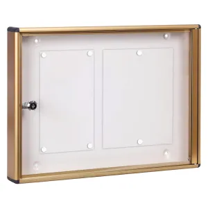 BACHECA PORTA AVVISI 2 FOGLI cm 48x5x h.35 - bronzo