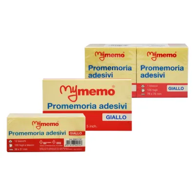 BLOCCO ADESIVO 'MY MEMO' giallo - mm 76 x 127