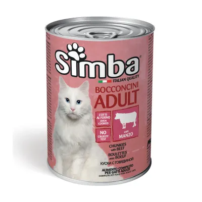 BOCCONCINI PER GATTI 'SIMBA' manzo - gr 415 (24 PZ)