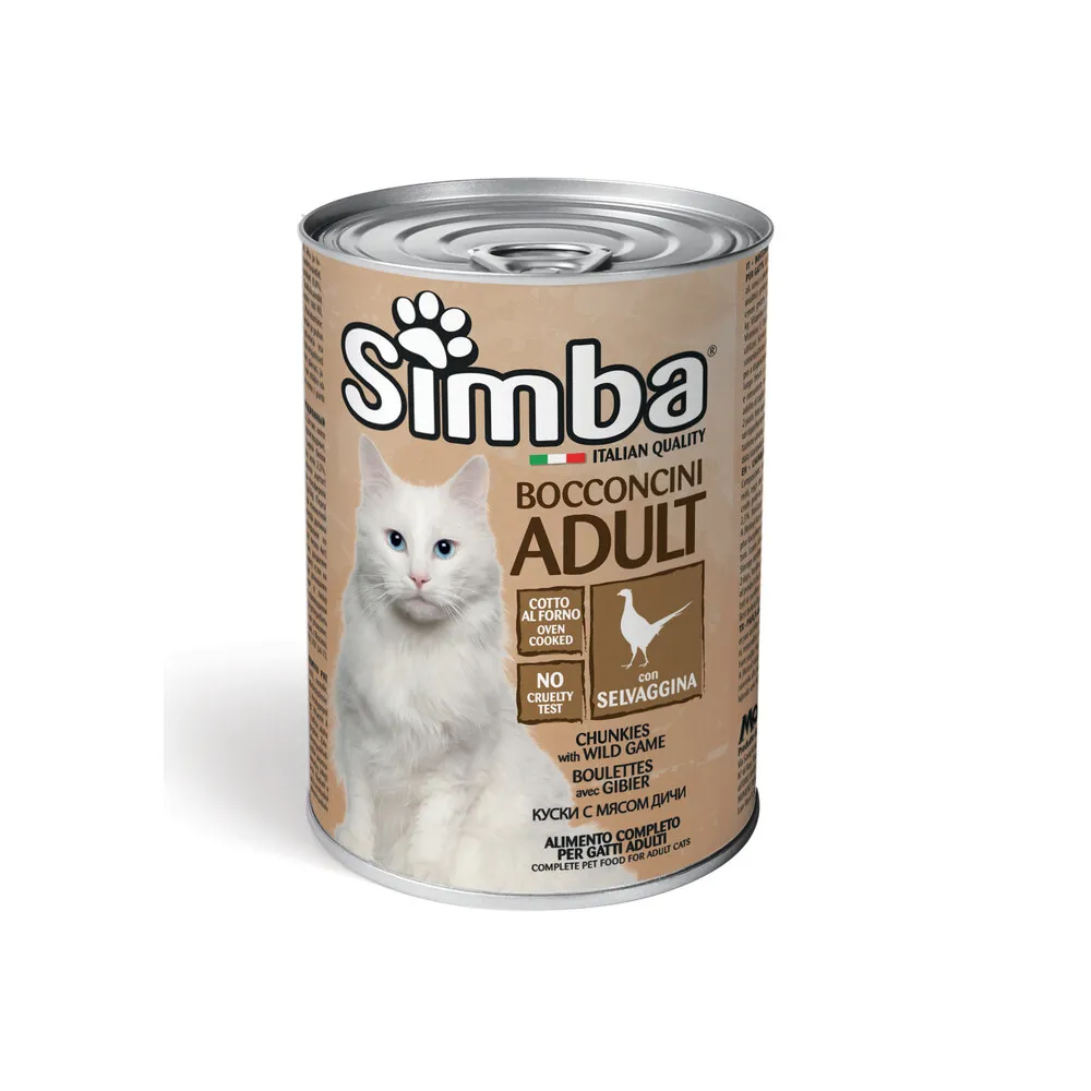 BOCCONCINI PER GATTI 'SIMBA' selvaggina - gr 415 (24 PZ)